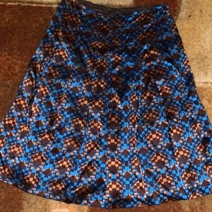 CiTY DKNY silky checkered skirt and top